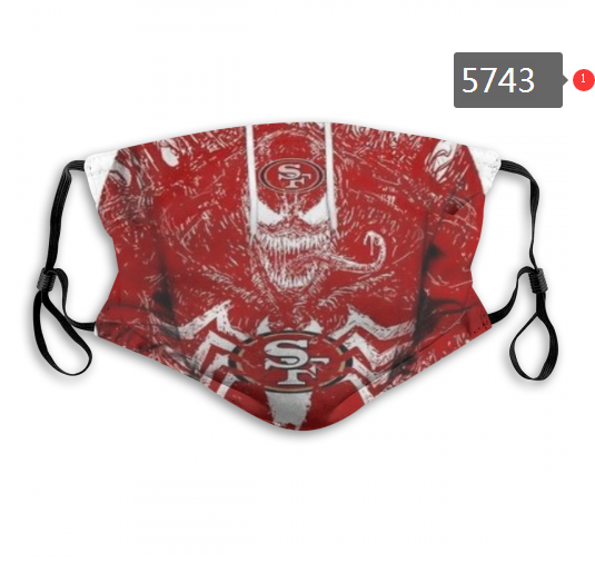 2020 NFL San Francisco 49ers #9 Dust mask with filter->nfl dust mask->Sports Accessory